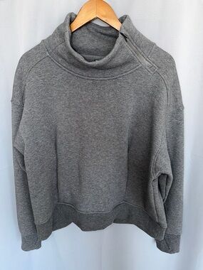 all in motion Gray Funnel Neck Pullover with Zip Accent Athleisure NWOT size XXL